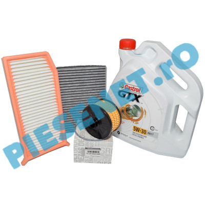 Pachet Revizie Motor 0.9TCe, LOGAN 2, SANDERO 2, (Fara GPL), CASTROL RN17, STOCKER