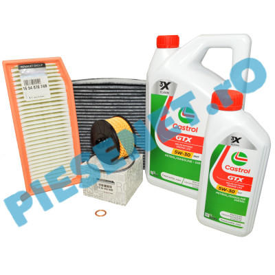 Pachet Revizie Ulei si Filtre DUSTER 2 1.3TCe, DOKKER 1.3TCe, Filtre Originale Renault Si Ulei CASTROL 5w30 RN17 C.A. Pachet Revizie Ulei si Filtre DUSTER 2 1.3TCe, DOKKER 1.3TCe, Filtre Originale Renault Si Ulei CASTROL 5w30 RN17 C.A.