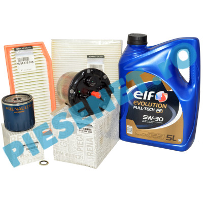 Pachet Revizie LOGAN 2, DUSTER 2, 1.5dCi EURO 6, Filtre Renault si Ulei ELF DPF, (Fara ADBLUE), Clasic Pachet Revizie LOGAN 2, DUSTER 2, 1.5dCi EURO 6, Filtre Renault si Ulei ELF DPF, (Fara ADBLUE), Clasic