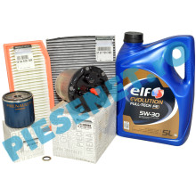 Pachet Revizie DOKKER, LODGY, 1.5dCi EURO 6-5, Filtre Renault si Ulei ELF DPF (Fara ADBLUE) Carbon Activ