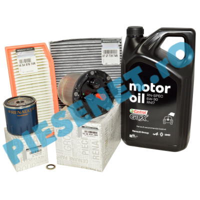 Pachet Revizie DOKKER, LODGY, 1.5dCi EURO 6-5, Original Renault (Fara ADBLUE) Carbon Activ