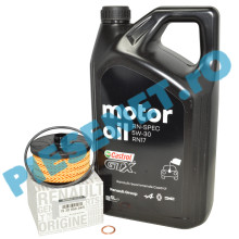 Pachet "PRIMA REVIZIE" DUSTER 3, LOGAN 3, SANDERO 3, JOGGER 1.0TCe sau 1.0TCe ECO-G, Ulei Renault RN17 Si Filtru Ulei Renault