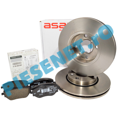 Pachet Placute si Discuri Frana LOGAN 3, SANDERO 3, JOGGER, RENAULT 410608885R + ASAM 55751