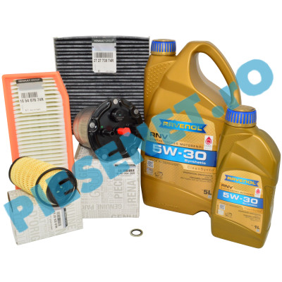 Pachet Revizie 1.5dCi Cu AdBlue®, DUSTER 2, LOGAN 2, DOKKER, Ulei RAVENOL RN17 5w30 si Fitre Renault 1111114-005-01-999 Carbon Activ Pachet Revizie 1.5dCi Cu AdBlue®, DUSTER 2, LOGAN 2, DOKKER, Ulei RAVENOL RN17 5w30 si Fitre Renault 1111114-005-01-999 Carbon Activ