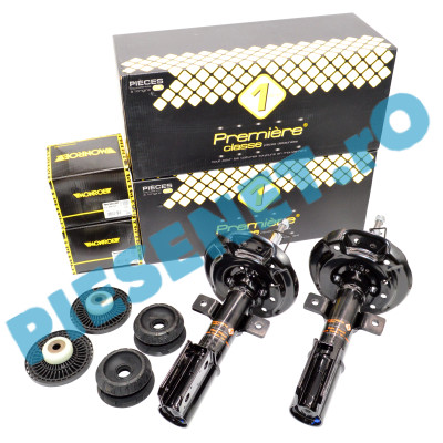 Kit Amortizoare Fata, Flanse Si Rulmenti LOGAN 3, SANDERO 3, Premier SA.399 + Monroe MK535