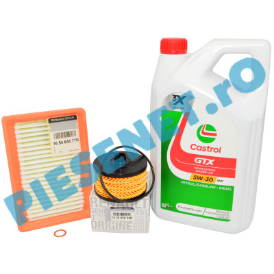 Pachet Schimb Ulei LOGAN 3, SANDERO 3, JOGGER, Motor 1.0TCe, Cu Sau Fara GPL. CASTROL RN17