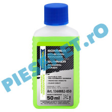 RAVENOL Solutie Concentrata Pentru Curățarea Parbrizului "Summer Screen Wash" 1:100 – Vară | 50ml = 5L, Aromă de măr, 1360082-050-05-045