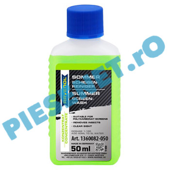 RAVENOL Solutie Concentrata Pentru Curățarea Parbrizului "Summer Screen Wash" 1:100 – Vară | 50ml = 5L, Aromă de măr, 1360082-050-05-045 RAVENOL Solutie Concentrata Pentru Curățarea Parbrizului "Summer Screen Wash" 1:100 – Vară | 50ml = 5L, Aromă de măr, 1360082-050-05-045