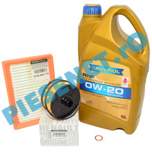 Pachet Revizie 1.0 TCe 2024+ LOGAN 3, SANDERO 3, JOGGER, Ulei RAVENOL RNF 0W20 RN17FE + Filtre Renault