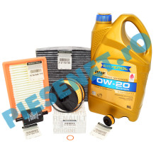Pachet Revizie 1.0 ECO-G 100 (2024+) LOGAN 3, SANDERO 3, JOGGER, RAVENOL RNF 0W20 (RN17FE) + Filtre Renault Originale