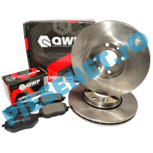 Plăcuțe și discuri frână LOGAN 3, SANDERO 3, JOGGER, QWP WBP1356 + WBD510