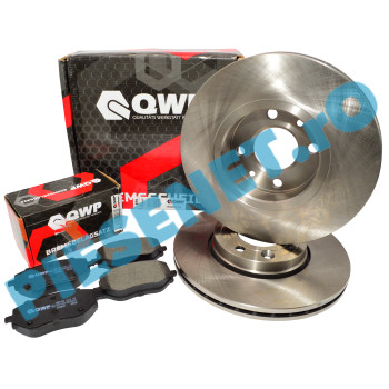Plăcuțe și discuri frână LOGAN 3, SANDERO 3, JOGGER, QWP WBP1356 + WBD510