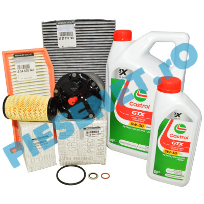 Pachet Revizie Ulei si Filtre Motor 1.5dCi EURO 6+, Cu ADBLUE®, LOGAN 2, DUSTER 2, CASTROL RN17 Pachet Revizie Ulei si Filtre Motor 1.5dCi EURO 6+, Cu ADBLUE®, LOGAN 2, DUSTER 2, CASTROL RN17