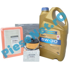 Pachet Revizie LOGAN 3, SANDERO 3, JOGGER, Motor 1.0TCe Cu RAVENOL RN17 5w30 Si Filtre Renault C.A. 1111114-005-01-999