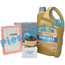 Pachet Revizie LOGAN 3, SANDERO 3, JOGGER, Motor 1.0TCe Cu RAVENOL RN17 5w30 Si Filtre Renault C.A. 1111114-005-01-999