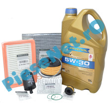 Pachet Revizie LOGAN 3, SANDERO 3, JOGGER, Motor 1.0TCe ECO-G 100, Cu RAVENOL RN17 5w30 si Fitre Renault C.A. 1111114-005-01-999