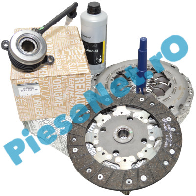 Kit Ambreiaj, Rulment Hidraulic Si Lichid Pentru DUSTER 2, DUSTER 1 1.5dCi Euro 6-5, 4x4, Original Renault 302057505R + 306205974R