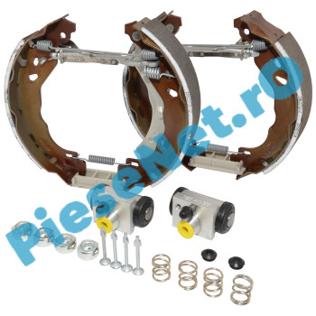 Pachet Saboți + Cilindri + Pârghii Reglaj + Arcuri, Sistem Franare BOSCH 8" LOGAN 2, SANDERO 2, Original Renault 440A05169R