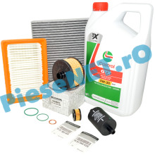 Pachet Revizie LOGAN 3, SANDERO 3, JOGGER, 1.0TCe ECO-G 100, CASTROL RN17, 15F6E5, Filtre RENAULT & STOCKER+ASAM