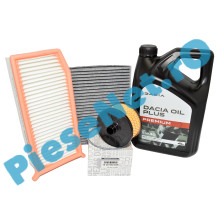 Pachet Revizie Motor 0.9TCe, 1.0TCe, LOGAN 2, SANDERO 2, DACIA OIL PREMIUM PLUS 5W30, STOCKER
