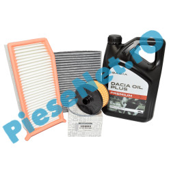 Pachet Revizie Motor 0.9TCe, 1.0TCe, LOGAN 2, SANDERO 2, DACIA OIL PREMIUM PLUS 5W30, STOCKER