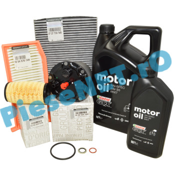 Pachet Revizie Ulei si Filtre Motor 1.5 dCi EURO 6+, LOGAN 2, DUSTER 2, Original Renault Cu ADBLUE