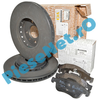 Pachet Placute si Discuri Frana DOKKER EXPRESS (VAN), LODGY 1.5dCi, Originale Renault 402068053R + 410A12582R (410605961R)