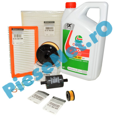 Pachet Revizie DUSTER 2 ECO-G 100, Motor 1.0TCe Cu GPL, CASTROL RN17 15F6E5