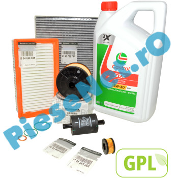 Pachet Revizie DUSTER 2 ECO-G 100, Motor 1.0TCe Cu GPL CASTROL RN17 15F6E5