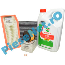 Pachet Revizie Motor 0.9TCe, LOGAN 2, SANDERO 2, (Fara GPL), Filtre Renault Si Castrol RN17 Carbon