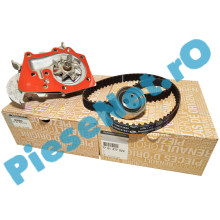 Kit Distributie Si Pompa Apa 1.4MPI-1.6MPI, LOGAN 1, CLIO 1-2, Originale Renault 7701477024 + 7701478018
