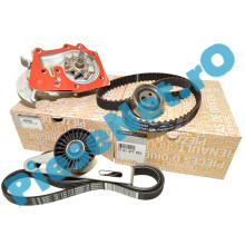 Kit Distributie, Pompa Apa Si Kit Accesorii 1.4MPI-1.6MPI, LOGAN 1, CLIO 1-2, Originale Renault 7701477024 + 7701478018 + 7701477522