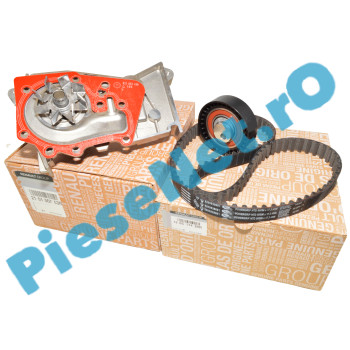 Kit Distributie Si Pompa Apa 1.4MPI-1.6MPI EURO5, LOGAN 1, DOKKER, LODGY, SANDERO 1, Originale Renault 130C17480R + 210100753R (210105707R)