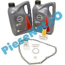 Pachet Revizie Cutie Viteze Automata CVT DK0, Ulei + Filtru + Garnituri, LOGAN 3, SANDERO 3, Original Nissan-Renault