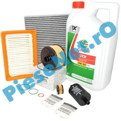 Pachet Revizie LOGAN 3, SANDERO 3, JOGGER, 1.0TCe ECO-G, CASTROL RN17 Si Filtre RENAULT & STOCKER