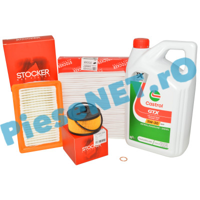KIT Revizie LOGAN 3, SANDERO 3, JOGGER, 1.0TCe, CASTROL RN17 Si Filtre After-Market STOCKER
