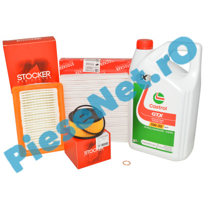 KIT Revizie LOGAN 3, SANDERO 3, JOGGER, 1.0TCe, CASTROL RN17 Si Filtre After-Market STOCKER