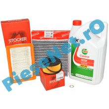 KIT Revizie LOGAN 3, SANDERO 3, JOGGER, 1.0TCe, CASTROL RN17 Si Filtre After-Market STOCKER, C.A.