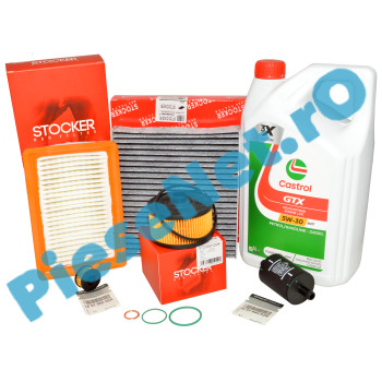 KIT Revizie LOGAN 3, SANDERO 3, JOGGER, 1.0TCe ECO-G, CASTROL RN17 Si Filtre After-Market STOCKER, C.A.