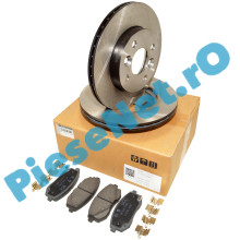 Set Discuri Si Placute Frana Dacia Spring Originale Renault 402068279R + 410609323R