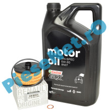 Pachet "PRIMA REVIZIE" DUSTER 3, LOGAN 3, SANDERO 3, JOGGER 1.0TCe sau 1.0TCe ECO-G, Ulei Renault RN17 Si Filtru Ulei Renault