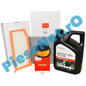 Kit Revizie Motor 0.9TCe, 1.0TCe, LOGAN 2, SANDERO 2, DACIA OIL PREMIUM PLUS 5W30, STOCKER