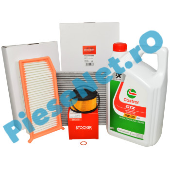 Kit Revizie Motor 0.9TCe, 1.0TCe, LOGAN 2, SANDERO 2, CASTROL GTX 5W30 RN17, STOCKER