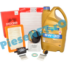 KIT Revizie LOGAN 3, SANDERO 3, JOGGER, 1.0TCe ECO-G, RAVENOL 5w30 RN17 Si Filtre RENAULT Si STOCKER