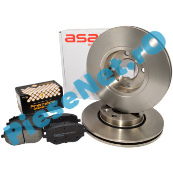 Pachet Placute si Discuri Frana LOGAN 3, SANDERO 3, JOGGER, Première Classe FPF.580 + ASAM 55751