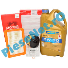 KIT Revizie LOGAN 3, SANDERO 3, JOGGER, 1.0TCe, RAVENOL 5w30 RN17 Si Filtre RENAULT Si STOCKER