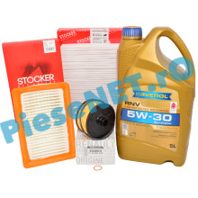 KIT Revizie LOGAN 3, SANDERO 3, JOGGER, 1.0TCe, RAVENOL 5w30 RN17 Si Filtre RENAULT Si STOCKER