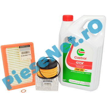 Pachet Schimb Ulei LOGAN 3, SANDERO 3, JOGGER, Motor 1.0TCe, Cu Sau Fara GPL. CASTROL RN17