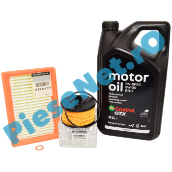 Pachet Schimb Ulei LOGAN 3, SANDERO 3, JOGGER, Motor 1.0TCe, Cu Sau Fara GPL. RENAULT RN17 + Filtre Renault