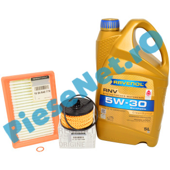 Pachet Schimb Ulei LOGAN 3, SANDERO 3, JOGGER, Motor 1.0TCe, Cu Sau Fara GPL. RAVENOL RN17
